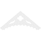Ekena Millwork Pitch Wellington Architectural Grade PVC Gable Pediment, 72"W x 30"H x 1"P (10/12) GPP072X030X100WEL - alternate 2